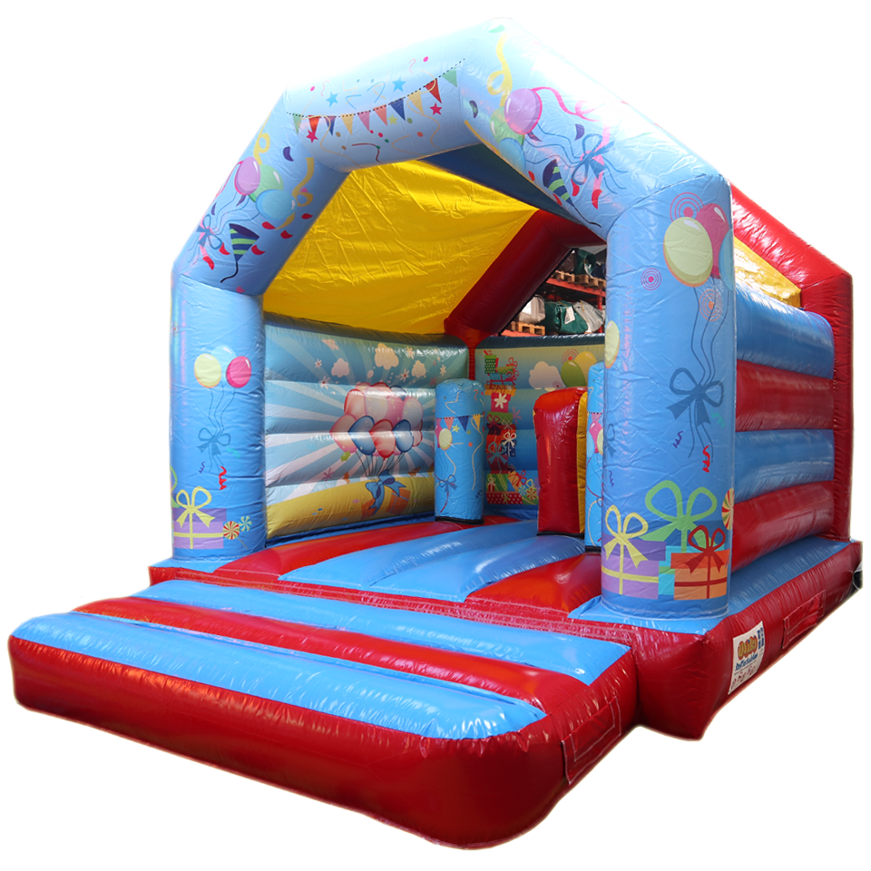 Hüpfburg Aframe Midi Fest mit Hindernissen