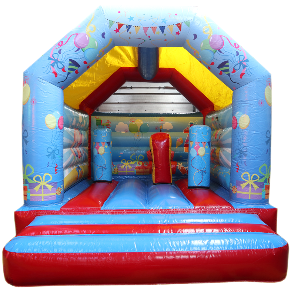 Hüpfburg Aframe Midi Fest mit Hindernissen