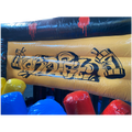 2 Teile Hindernisparcours Graffiti-Schwarz