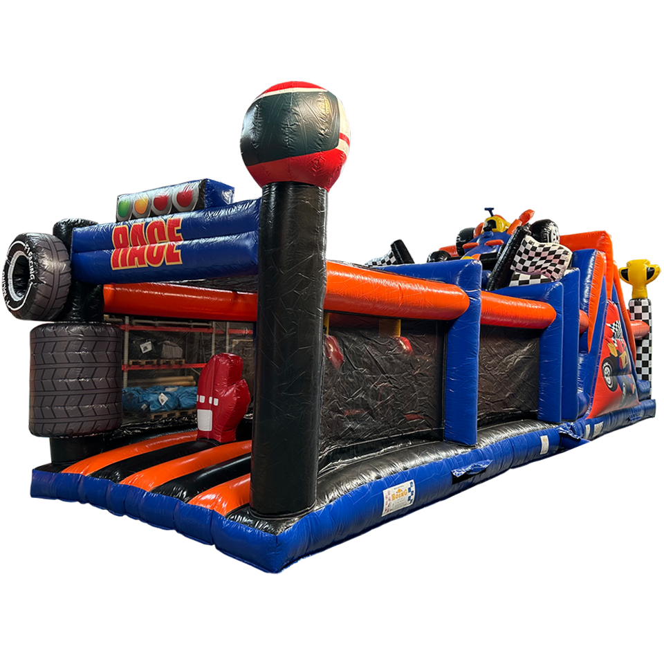 2 Partie Course D'obstacles Formula 1 Orange