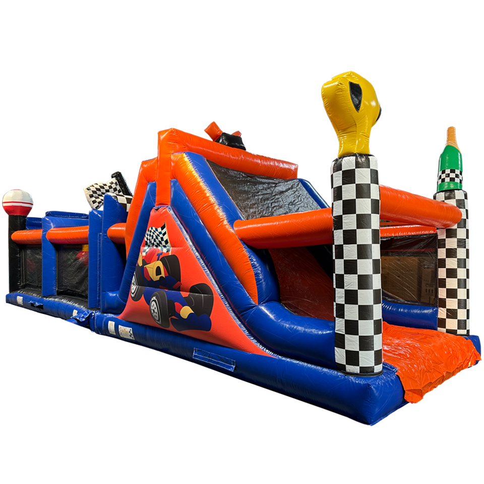 2 Partie Course D'obstacles Formula 1 Orange