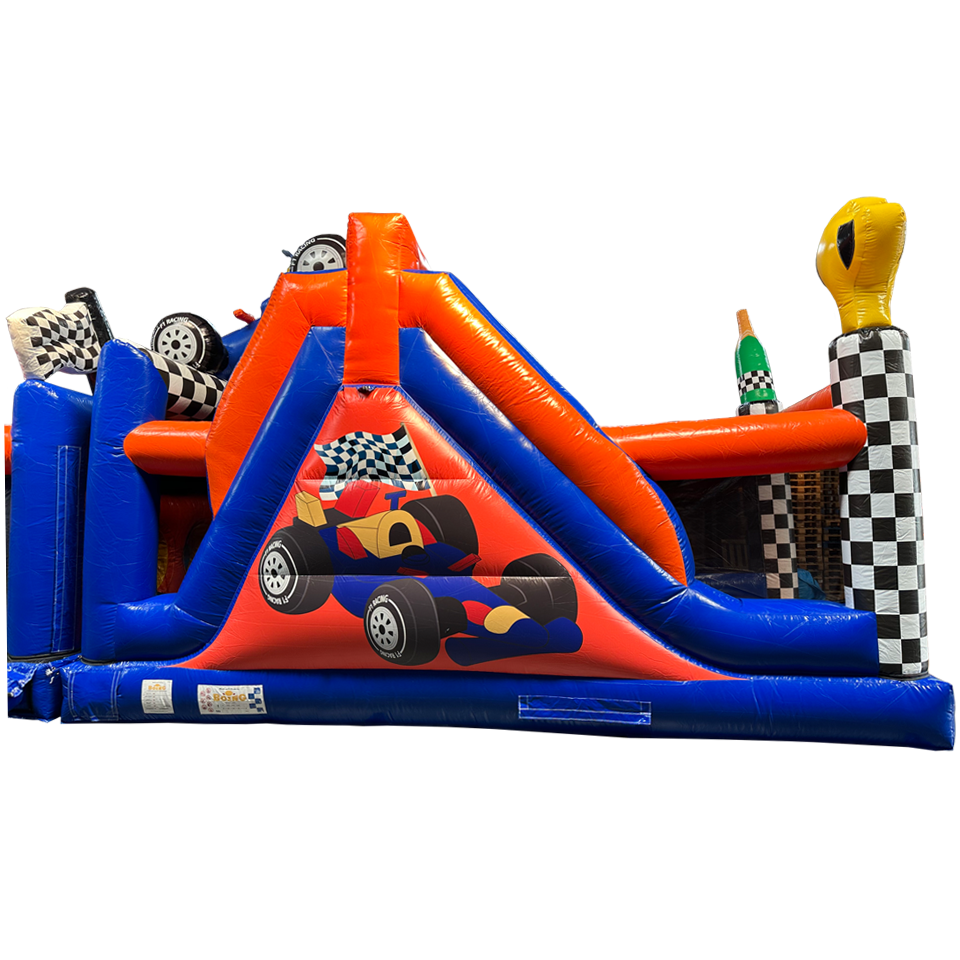 2 Partie Course D'obstacles Formula 1 Orange