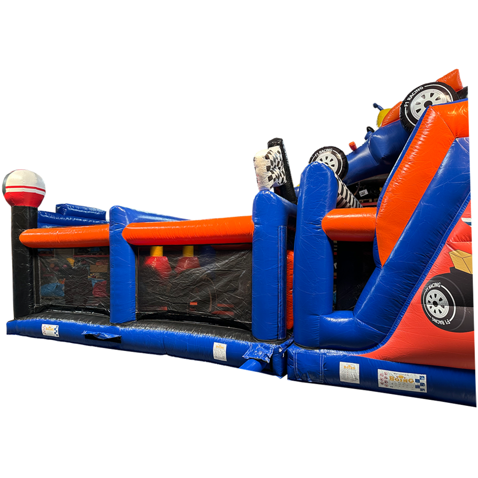 2 Partie Course D'obstacles Formula 1 Orange