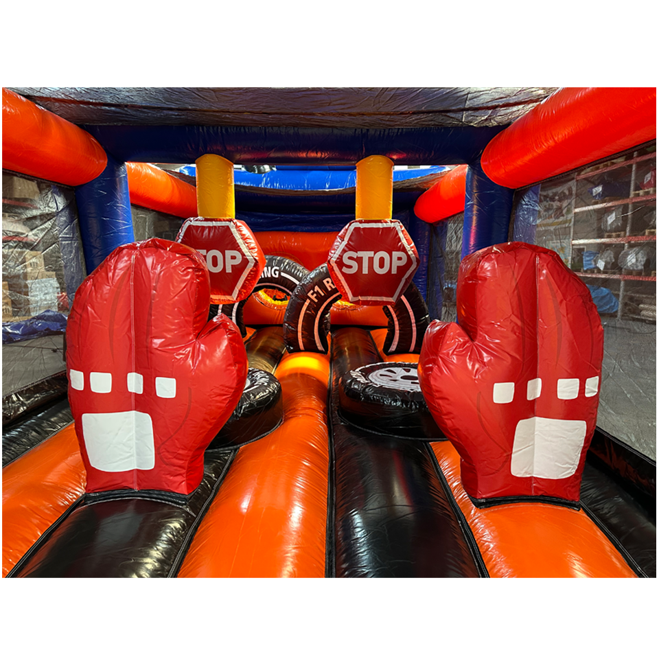 2 Partie Course D'obstacles Formula 1 Orange