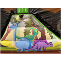 2 Teile 11m Hindernisparcours Dinosaurier