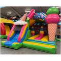 46 - Hüpfburg Combo Midi 3D Eiscreme mit Hindernissen und Rutsche