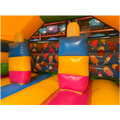 46 - Hüpfburg Combo Midi 3D Eiscreme mit Hindernissen und Rutsche