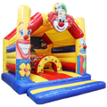Hüpfburg Aframe Midi Clown mit Hindernissen