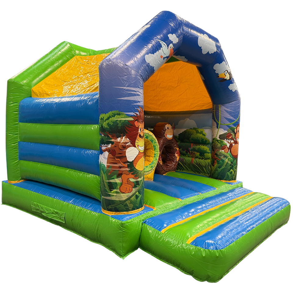 Hüpfburg Aframe Midi Dschungel mit Hindernissen