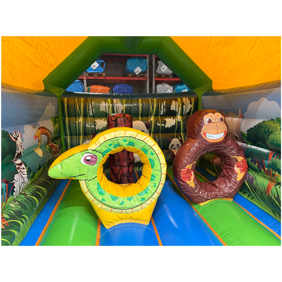 Hüpfburg Aframe Midi Dschungel mit Hindernissen