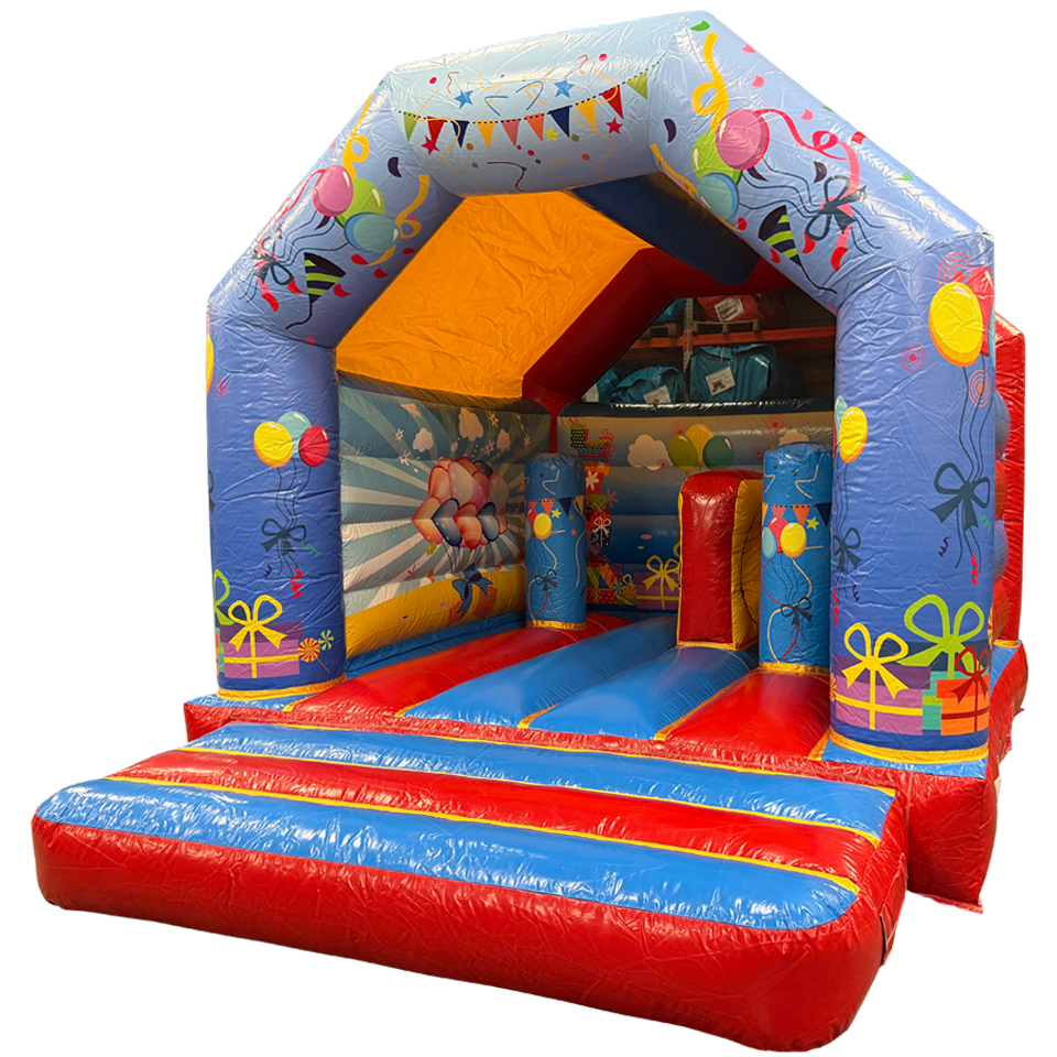 Hüpfburg Aframe Midi Fest mit Hindernissen