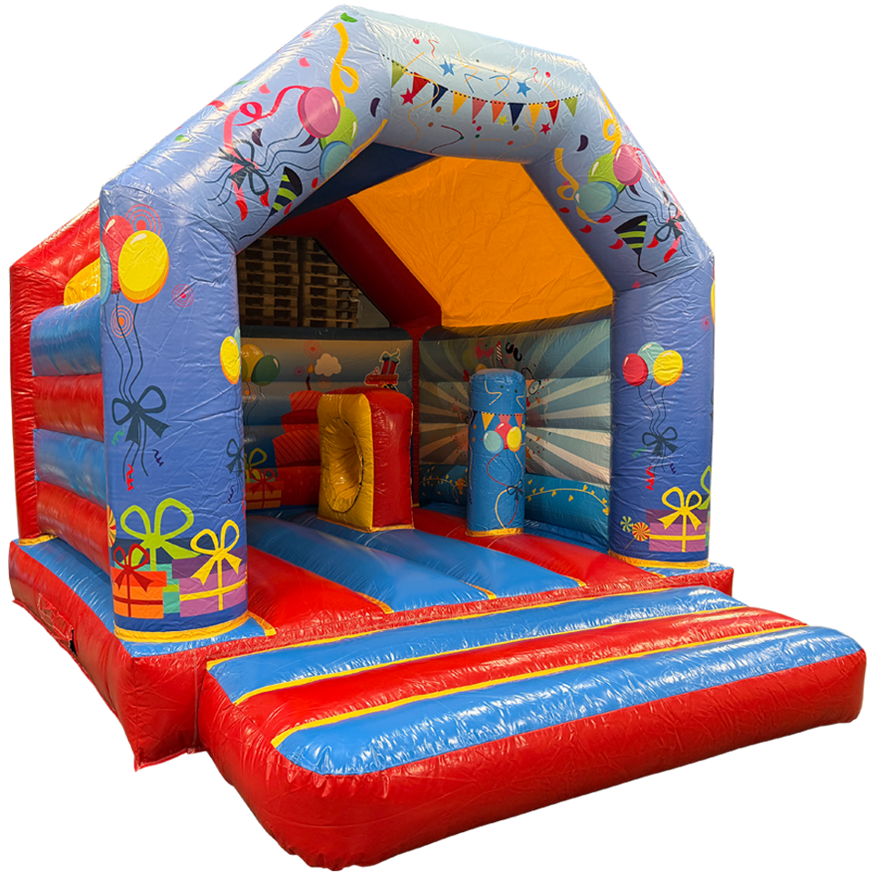 Hüpfburg Aframe Midi Fest mit Hindernissen