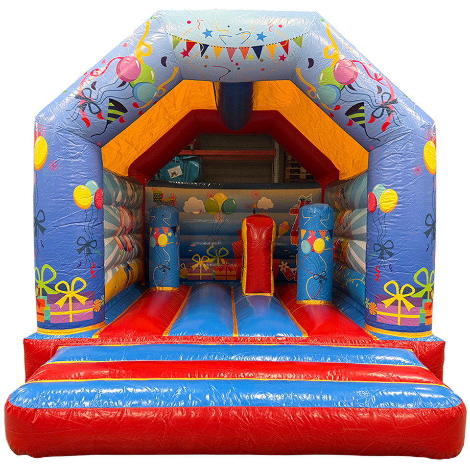 Hüpfburg Aframe Midi Fest mit Hindernissen