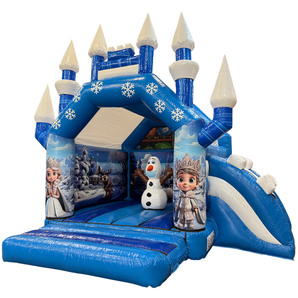 Château Gonflable Midi Princesse des Neiges Aframe OS