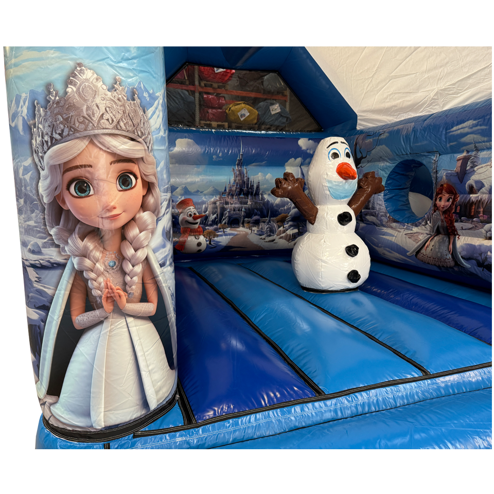 Château Gonflable Midi Princesse des Neiges Aframe OS