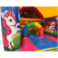 Hüpfburg Aframe Midi Einhorn mit Hindernissen