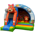 Hüpfburg Arch Midi 3D Katze mit Hindernissen und Rutsche
