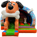 Hüpfburg Arch Midi 3D Hund mit Hindernissen und Rutsche