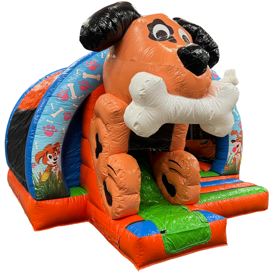 Arch Midi 3D Hond Springkasteel 