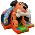 Hüpfburg Arch Midi 3D Hund mit Hindernissen und Rutsche