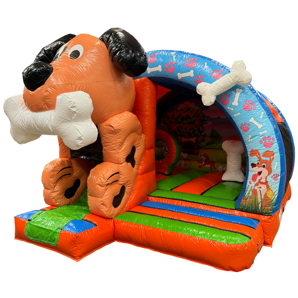 Arch Midi 3D Hond Springkasteel Met Obstakels