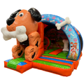 Hüpfburg Arch Midi 3D Hund mit Hindernissen und Rutsche