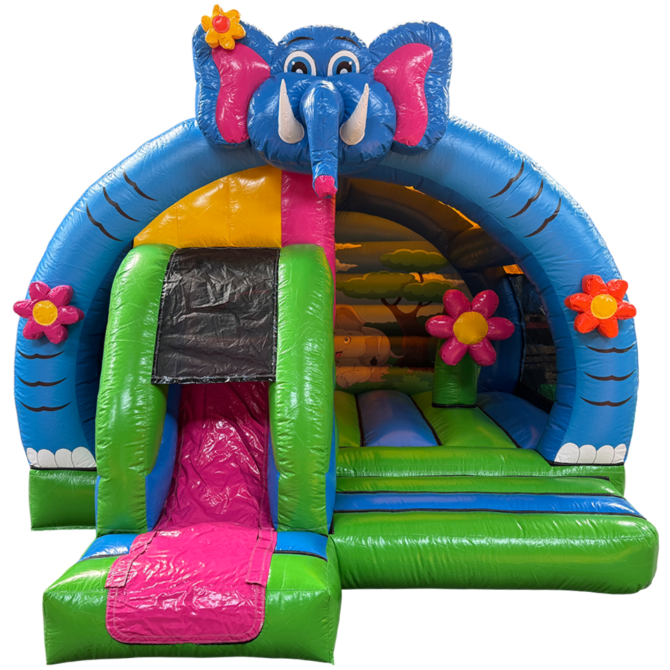 Arch Midi 3D Elephant Inflatable with Obstacles