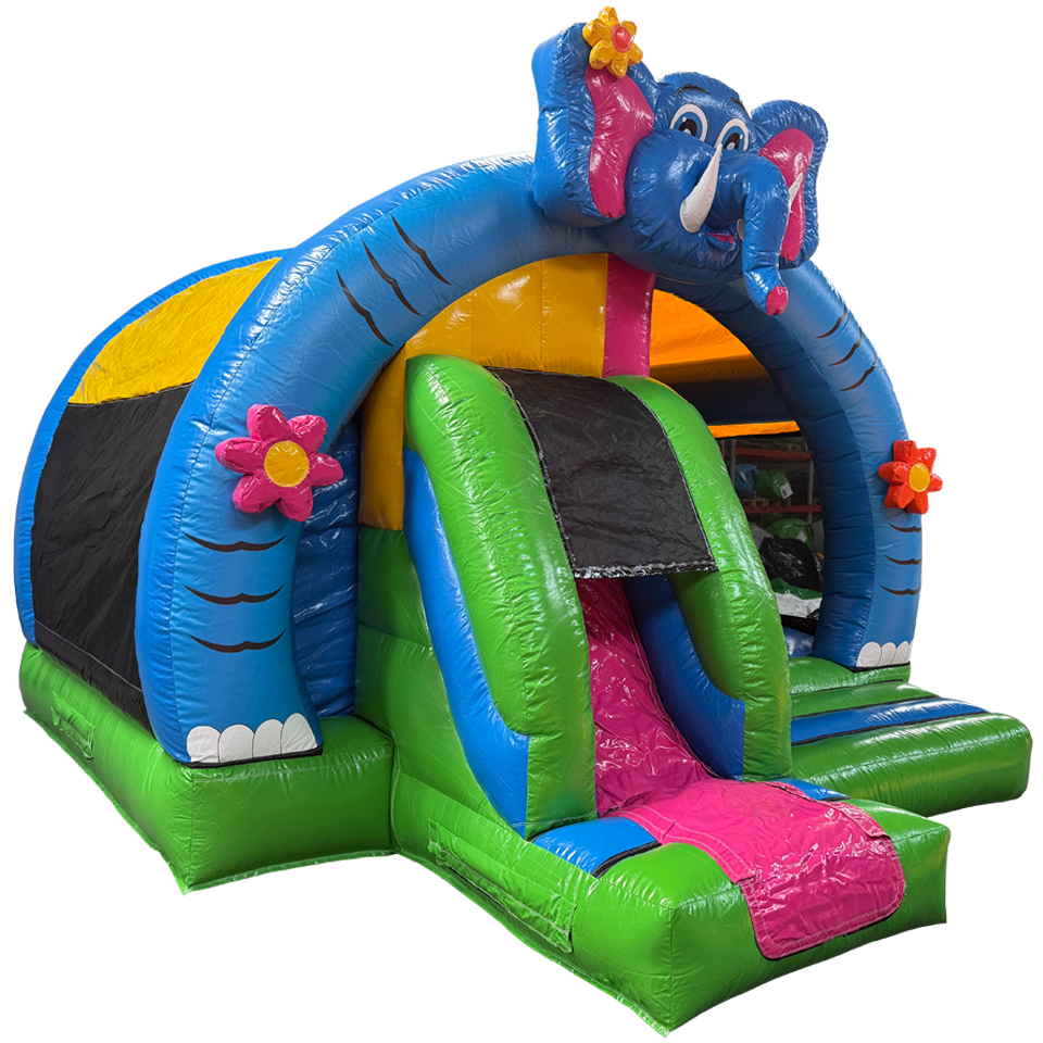 Arch Midi 3D Elephant Inflatable with Obstacles
