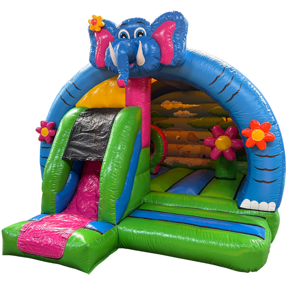 Arch Midi 3D Elephant Inflatable with Obstacles
