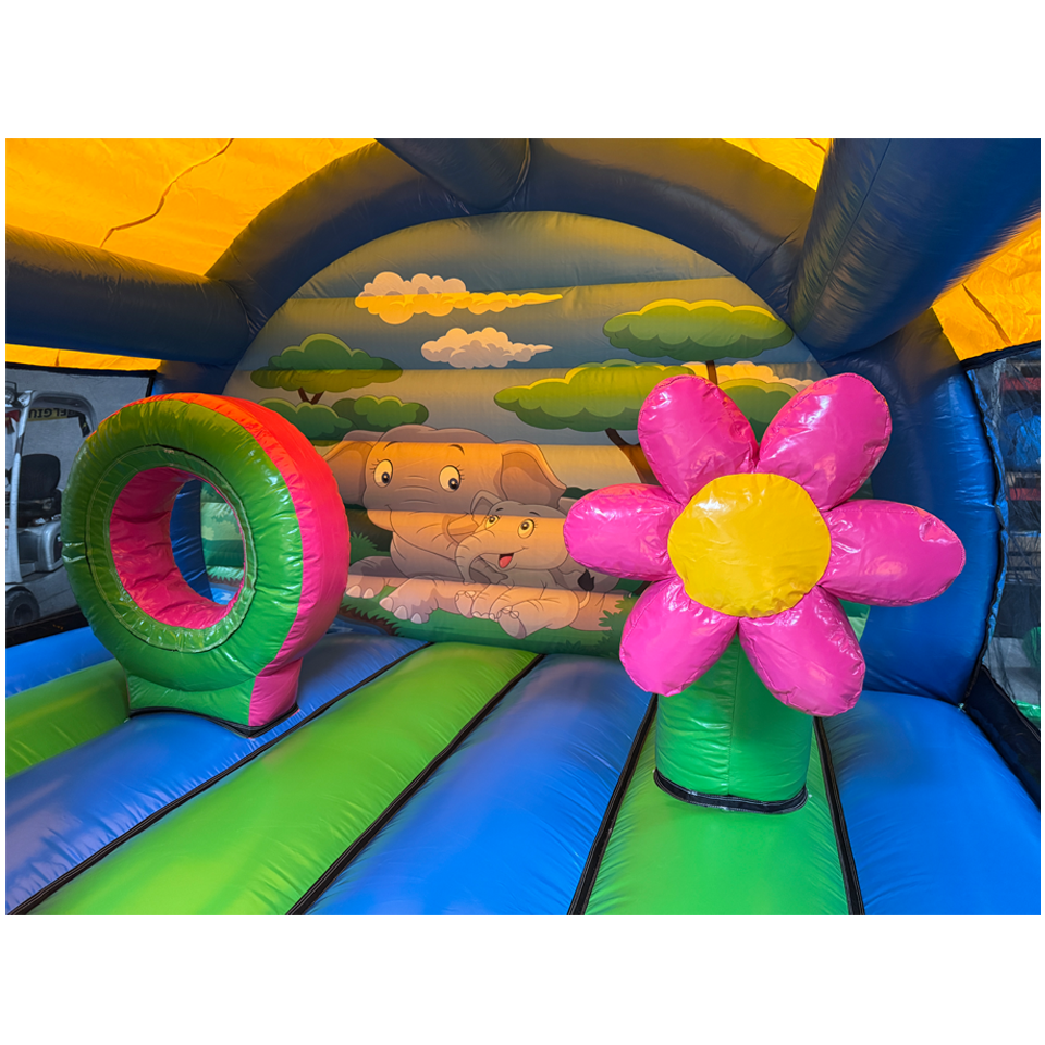 Arch Midi 3D Elephant Inflatable with Obstacles