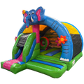 Hüpfburg Arch Midi 3D Elefant mit Hindernissen und Rutsche