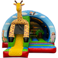 Hüpfburg Arch Midi 3D Giraffe mit Hindernissen und Rutsche