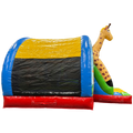 Hüpfburg Arch Midi 3D Giraffe mit Hindernissen und Rutsche