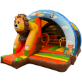 Hüpfburg Arch Midi 3D Löwe mit Hindernissen und Rutsche