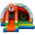 Hüpfburg Arch Midi 3D Tiger mit Hindernissen und Rutsche