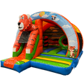 Hüpfburg Arch Midi 3D Tiger mit Hindernissen und Rutsche