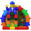 Hüpfburg Arch Mini 3D Farbige Blöcke