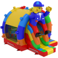 Hüpfburg Arch Mini 3D Farbige Blöcke