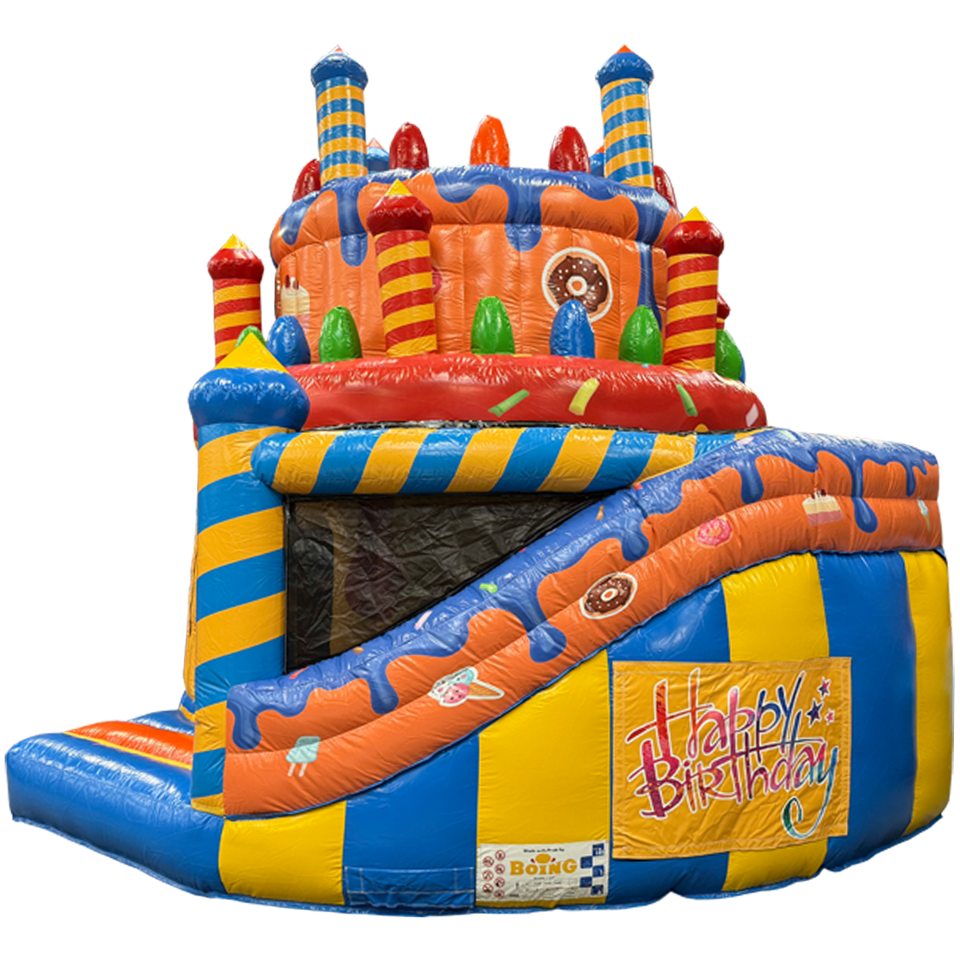 Gâteau d'anniversaire avec Toboggan