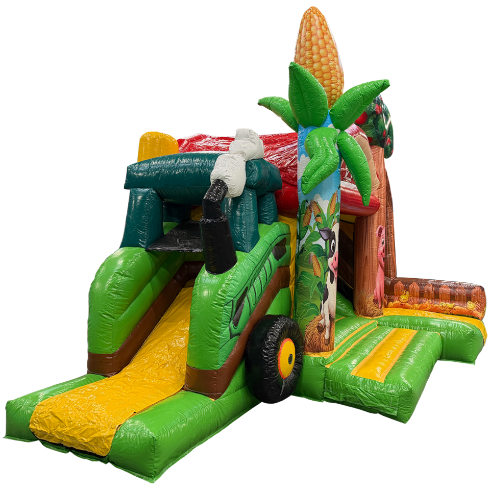 Bouncy Castle with 2 Slides 3D Farm