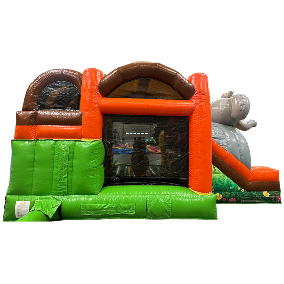 Bouncy Castle with 2 Slides 3D Safari
