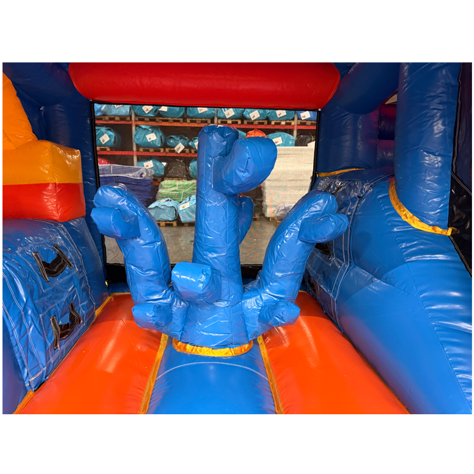 Hüpfburg mit 2 Rutschen 3D Meer