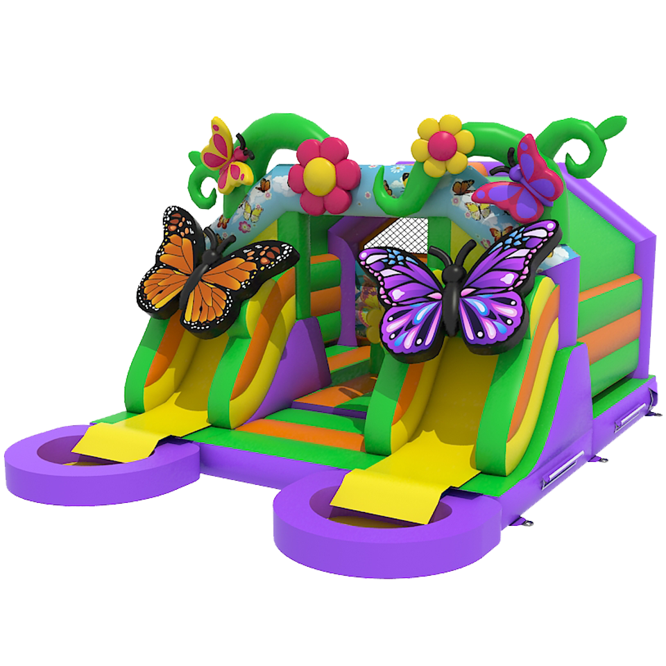 Combo Midi 2 Slides Butterfly Inflatable