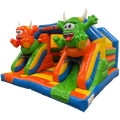 Hüpfburg Combo Midi 2 Rutschen Cookie Monster ohne Schwimmbad