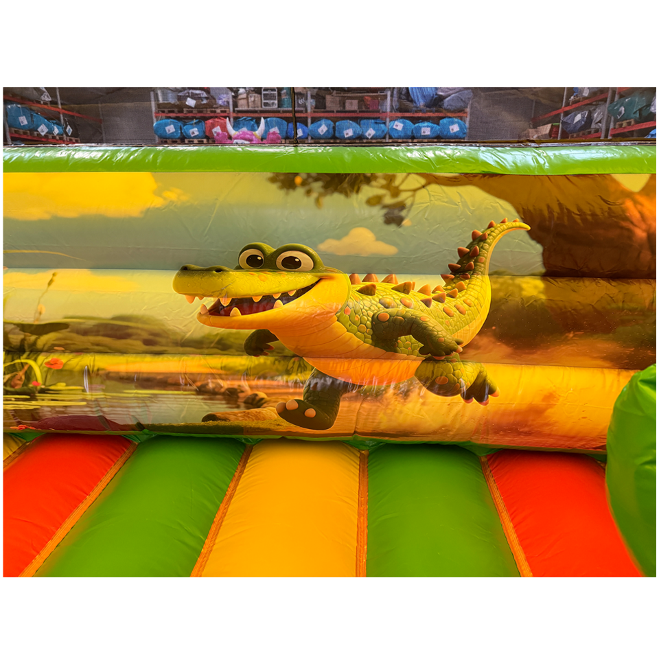 Combo Midi 2 Slides Crocodile Inflatable