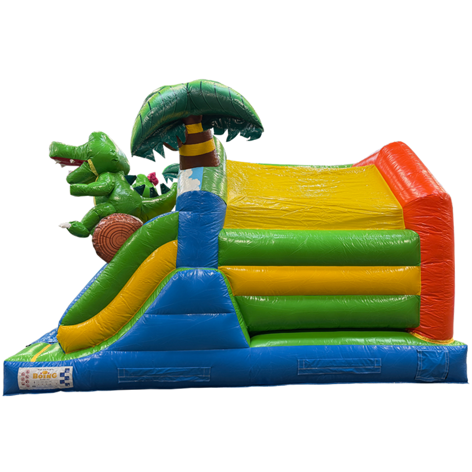Combo Midi 2 Slides Crocodile Inflatable