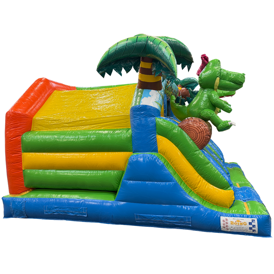 Combo Midi 2 Slides Crocodile Inflatable