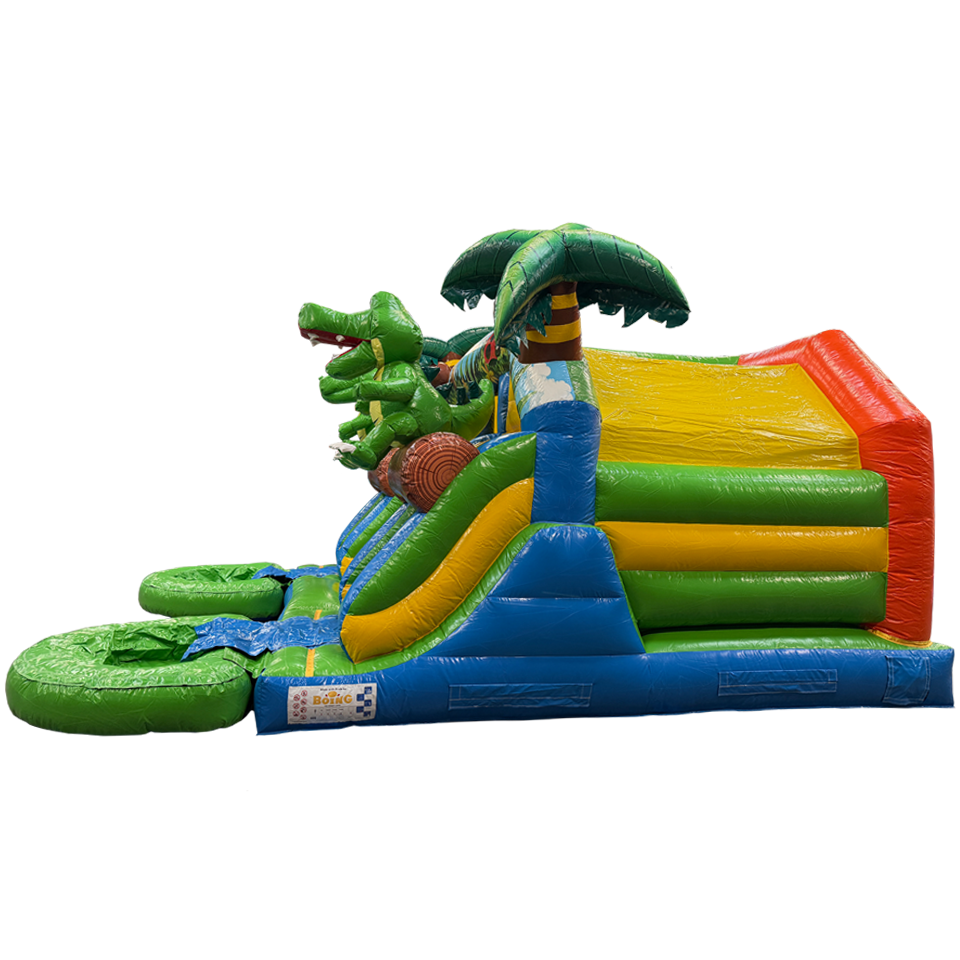 Combo Midi 2 Slides Crocodile Inflatable