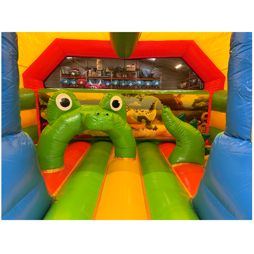 Combo Midi 2 Slides Crocodile Inflatable