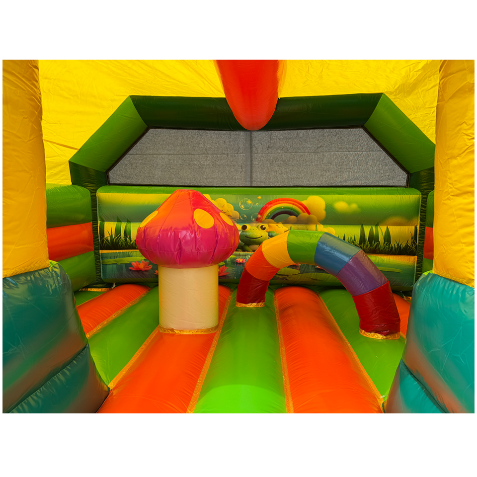 Combo Midi 2 Slides Frog Inflatable